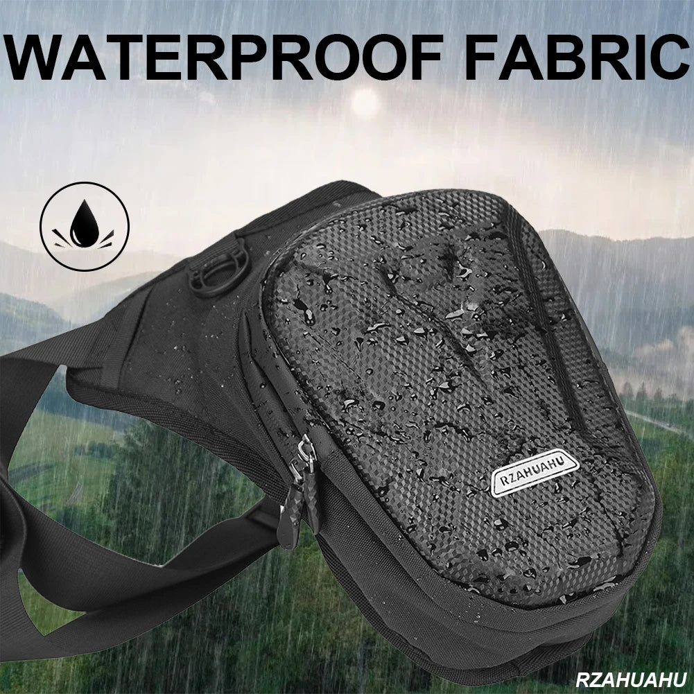 EVA Hard Shell Leg Bag Motorcycle Waist Bag Hip Bum Pack Leg Side Bag Waterproof Motorcycle Bag Backpack Outdoor Riding Cycling