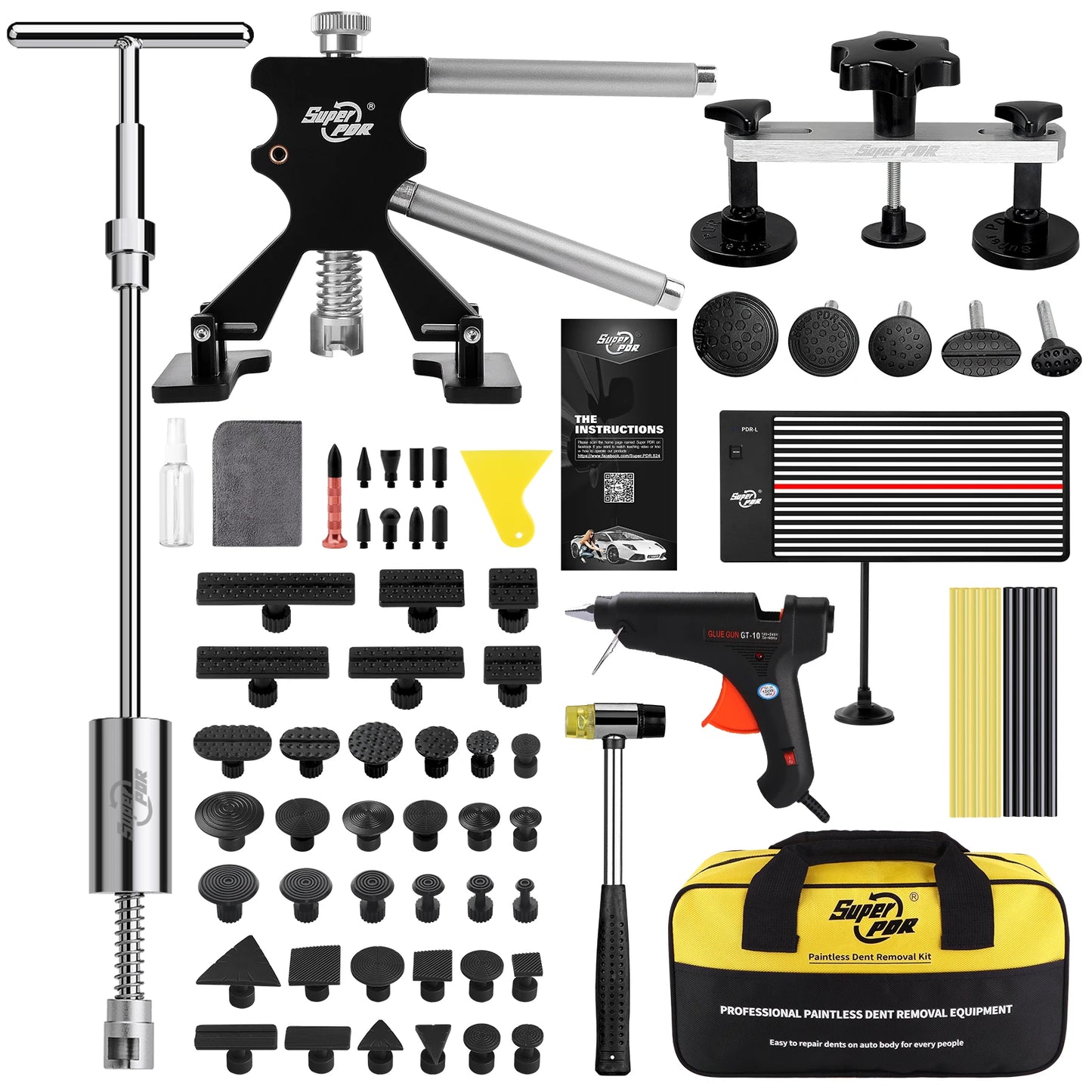 Professional Car Dent Repair Tools Paintless Dent Repair Kit Auto Body Dent Removal Remover Kits Dent Puller for Car Workshops