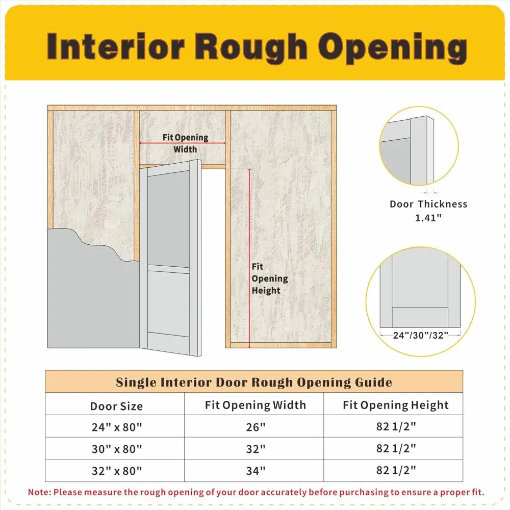 30 Inch X 80 Inch French Interior Door Half Lite Frosted Glass Pantry Door Panels Closet and Bathroom Single Door Slab