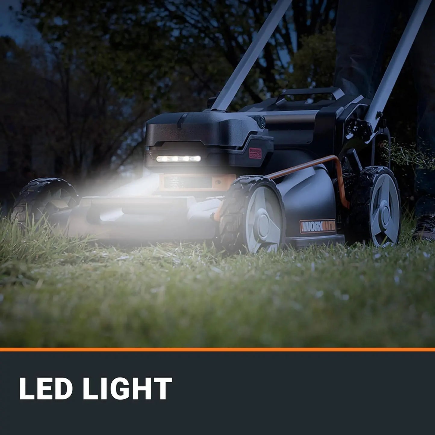 Nitro 40V 21" Cordless Lawn Mower with Aerodeck & Intellicut, Electric Mower with Variable Speed, Self-propelled Lawn Mower