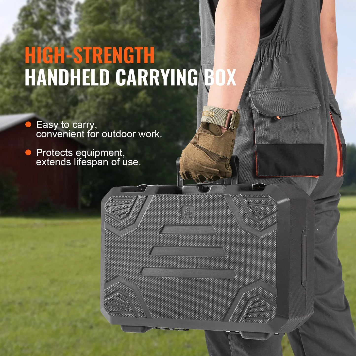 VEVOR Cordless Electric Hand Planer 3-1/4" Width 16000 RPM with Battery 5/64" Adjustable Depth HSS Blades for Woodworking Use