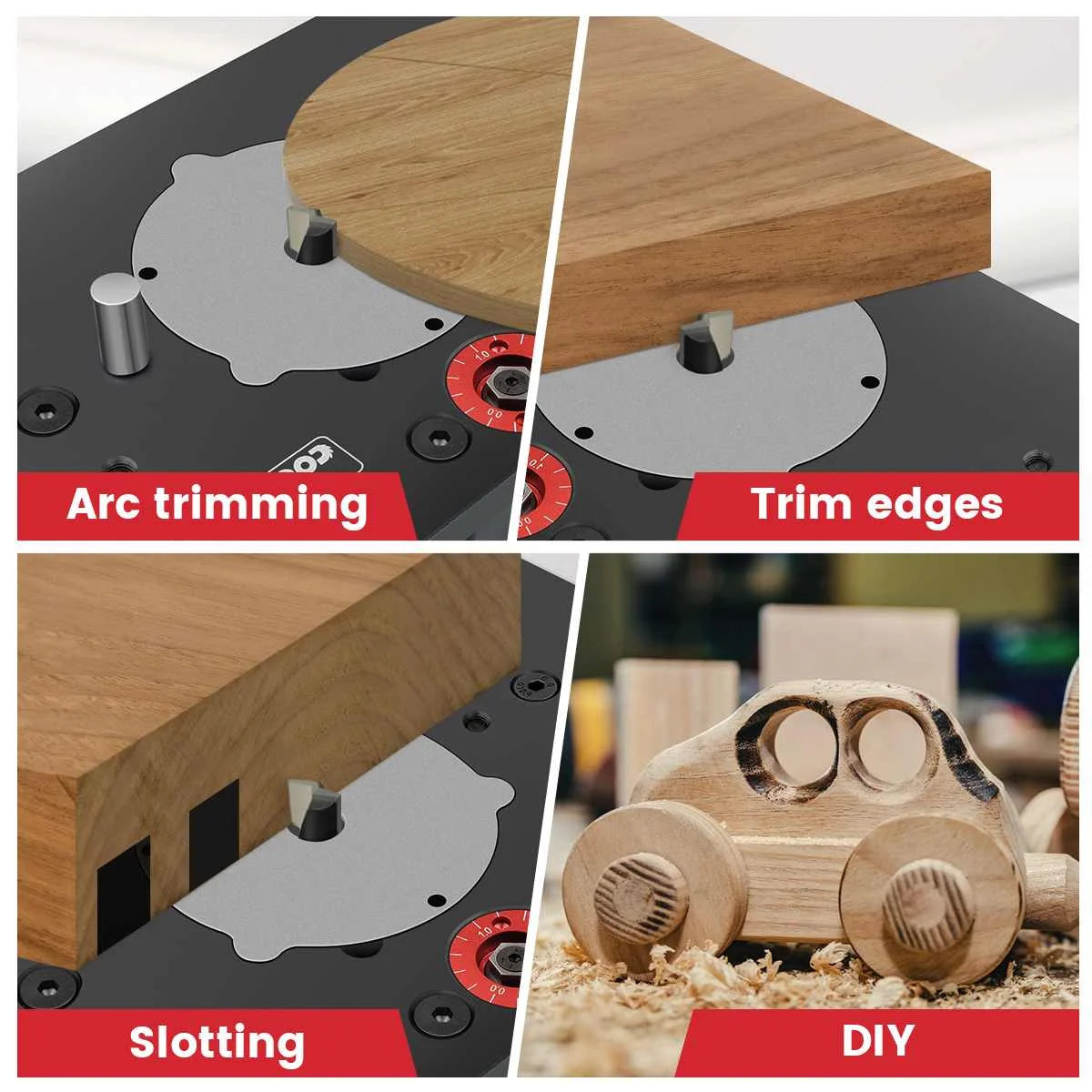 GD7 PRO Router Lift for 65mm 69mm Wood Router Table Set Up Lift with Plate Precision Woodworking Tool by ENJOYWOOD