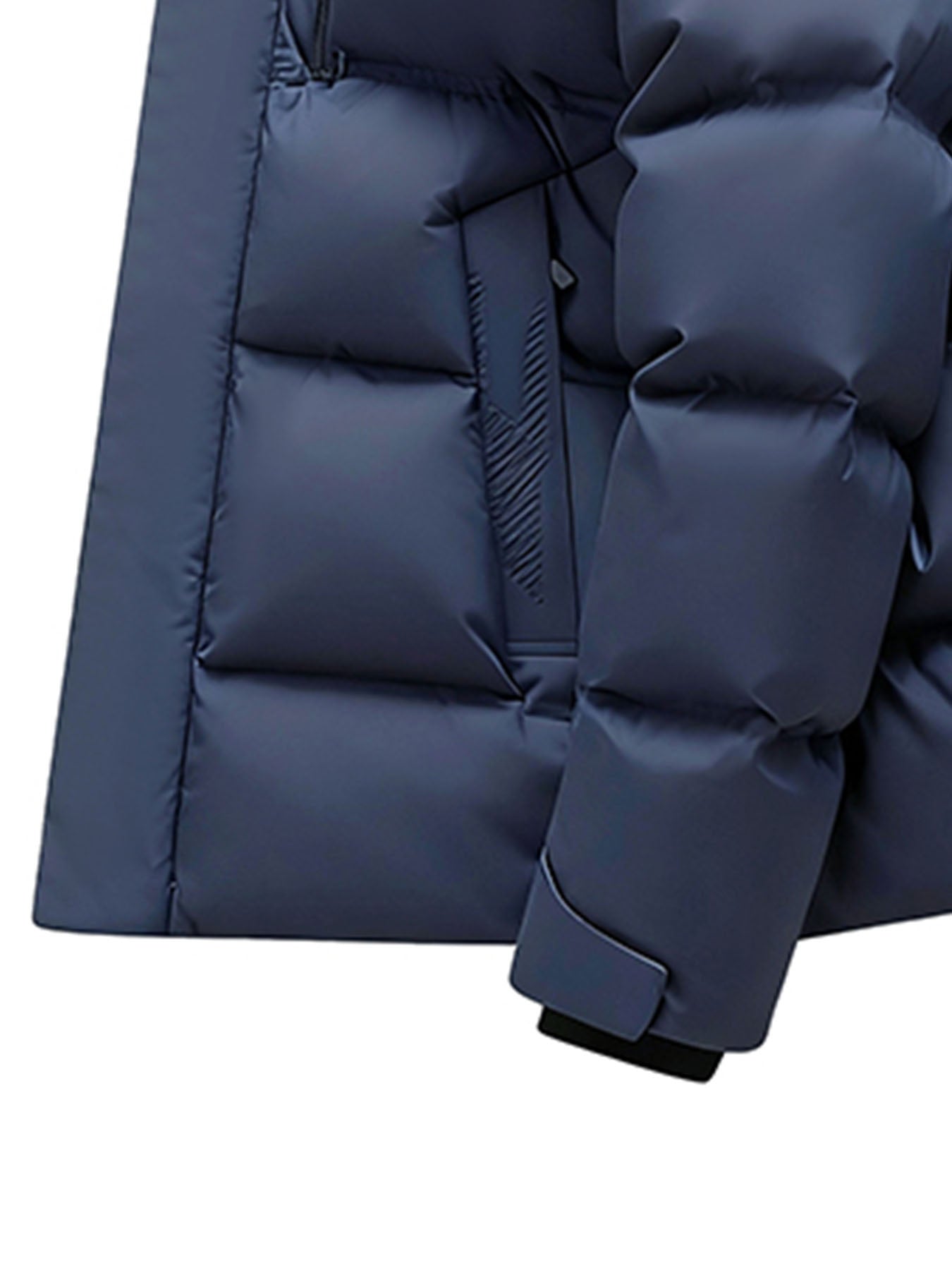 Men's Winter Down Jacket with Hood - Heavy-Duty Weather, Coat, Hand Washable, Solid Color Outdoor Winter Clothing (Fill Power & Quality Vary)