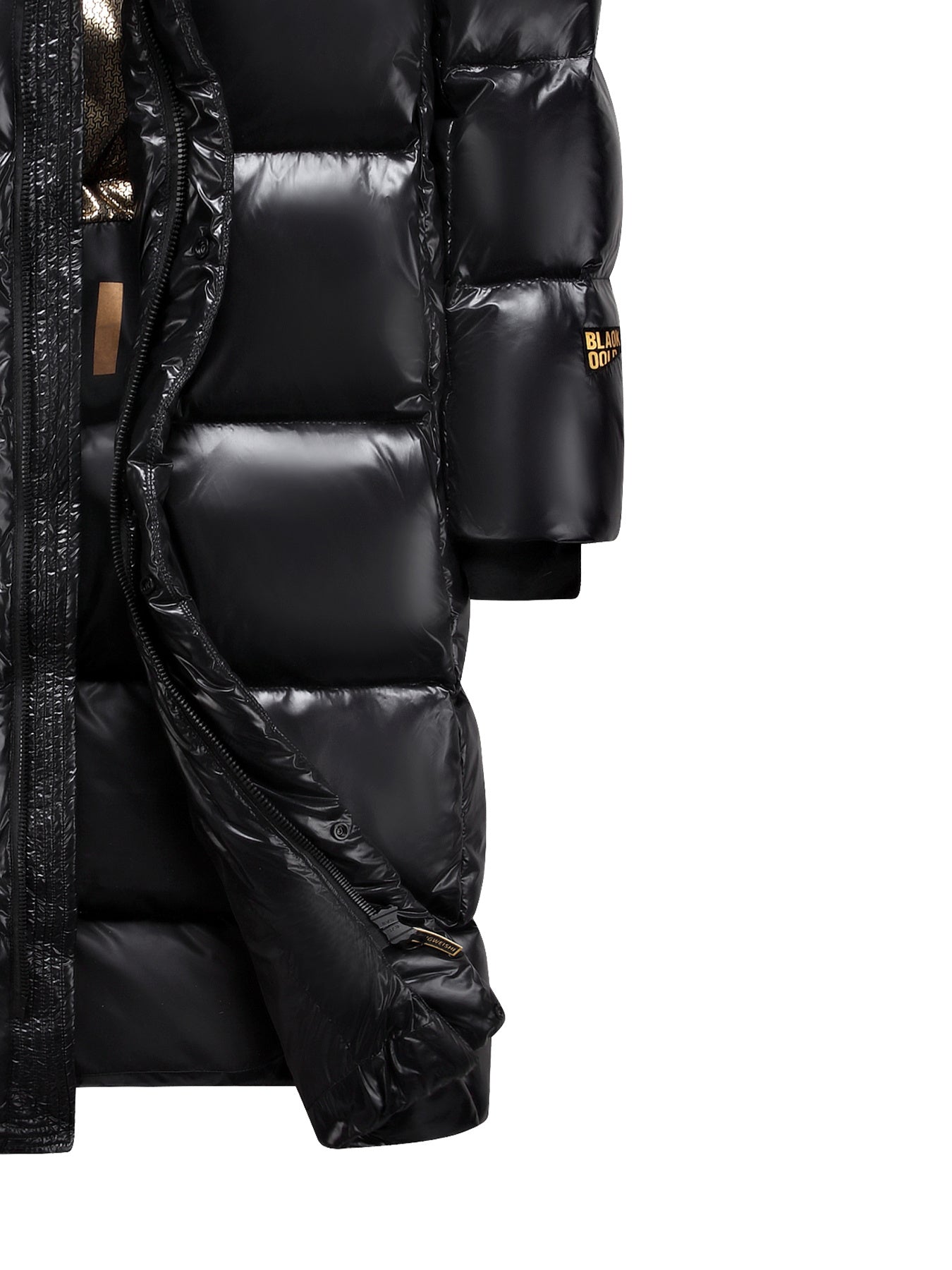 2025 New High-End Black and Golden Men's Winter Thickened Long Warm Down Jacket-Y