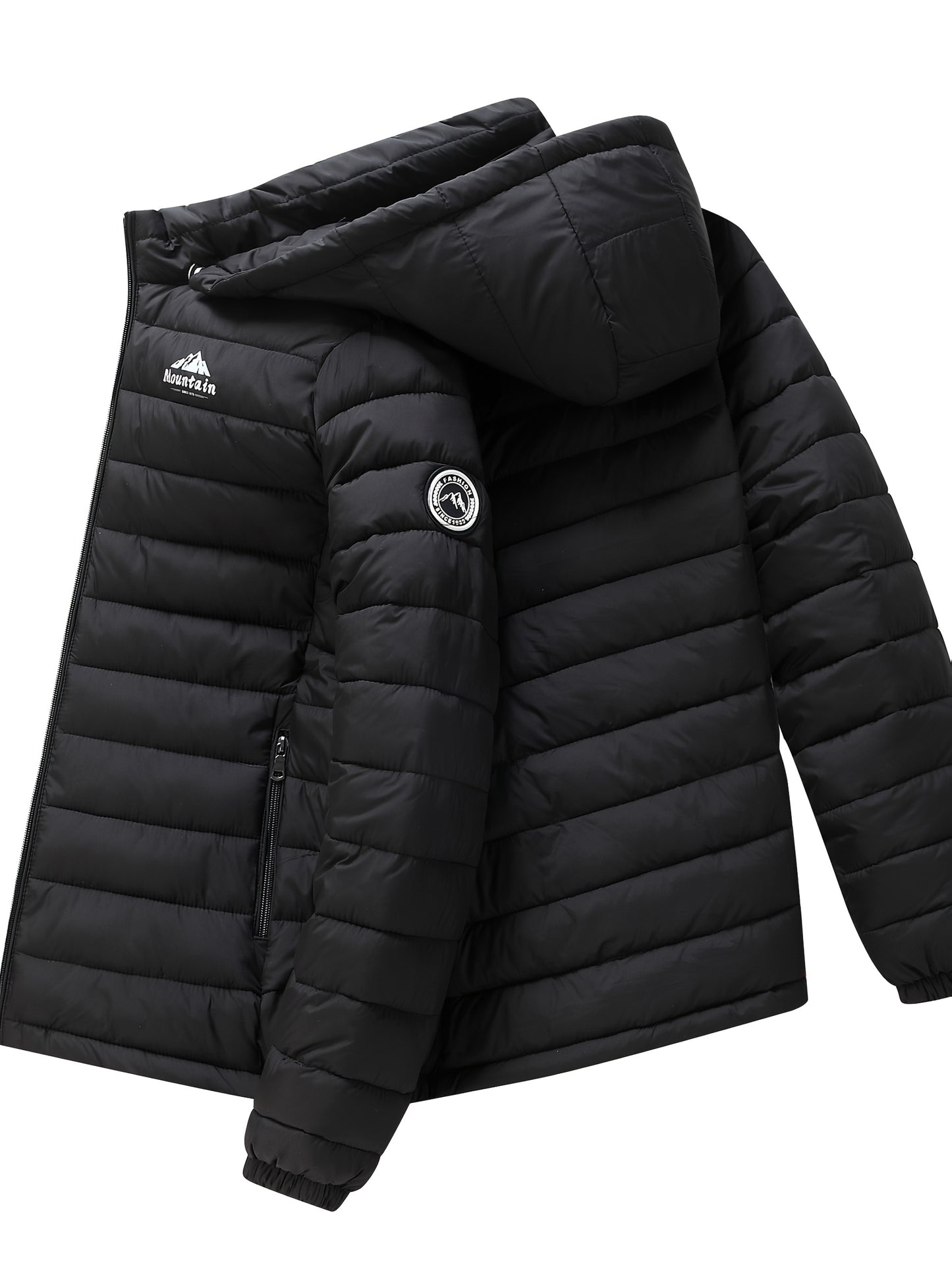 Men's winter Windproof warm Jacket hooded and detachable casual jacket, Men's Fashionable Quilted, Machine Washable - Heavy-Duty Cold Weather Coat, Men's Winter Outdoor Activities Slightly High Quality Jacket High Quality Bus