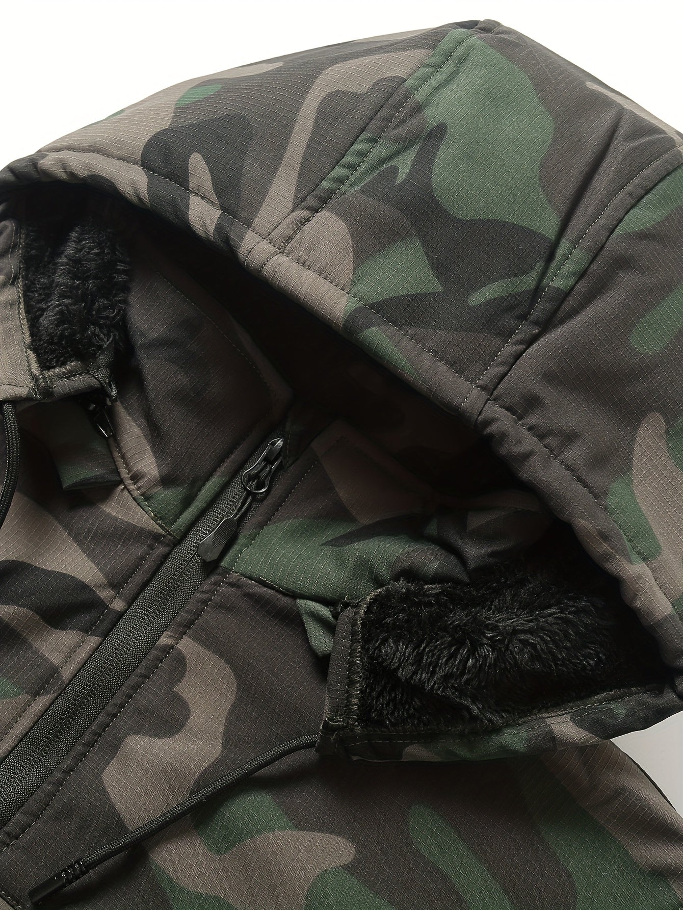 Thick Fleece Jacket And Long Pants for Men, Designed for Autumn And Winter, Featuring a Hood And Multiple Pockets, Ideal for Warm Workwear And Casual Outdoor Activities.