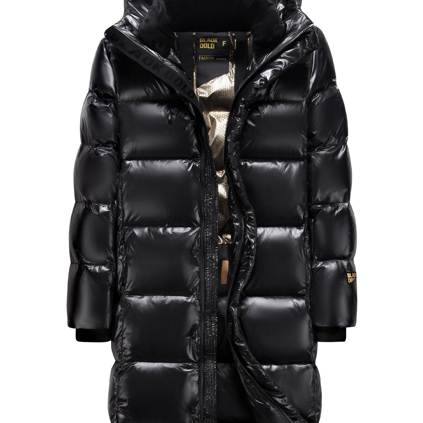 2025 New High-End Black and Golden Men's Winter Thickened Long Warm Down Jacket-Y