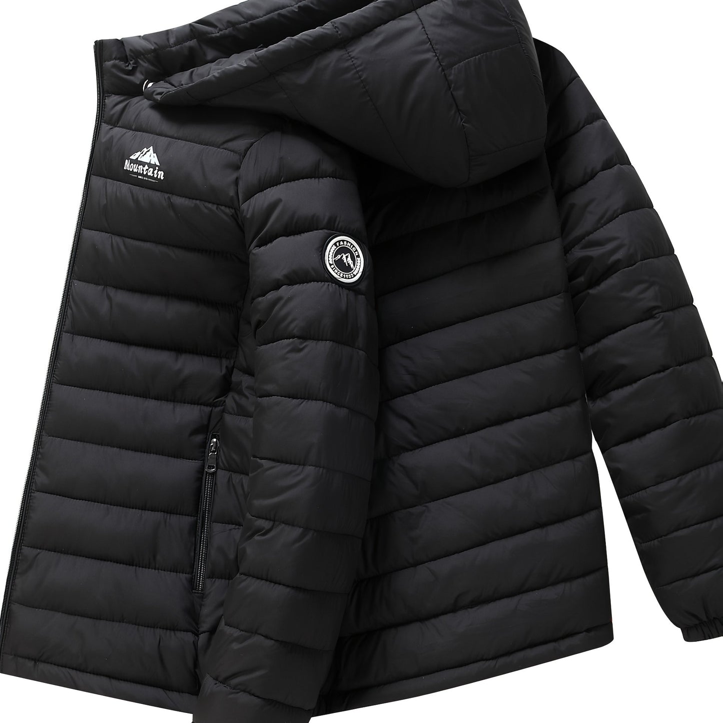 Men's winter Windproof warm Jacket hooded and detachable casual jacket, Men's Fashionable Quilted, Machine Washable - Heavy-Duty Cold Weather Coat, Men's Winter Outdoor Activities Slightly High Quality Jacket High Quality Bus