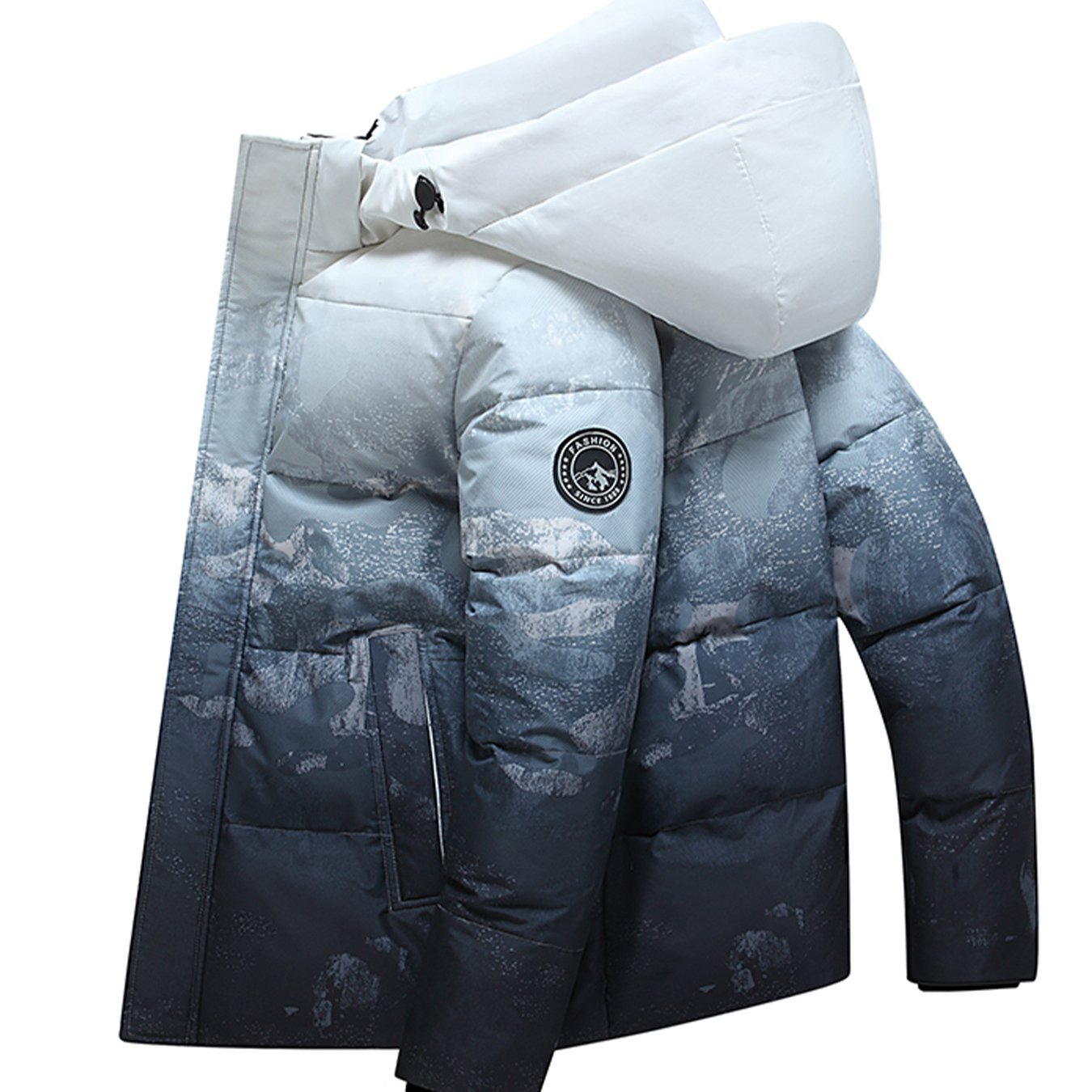 2025 New Men's Down Padded Short Thickened Warm Winter Coat, Youth Oversized Casual Versatile Jacket - Y