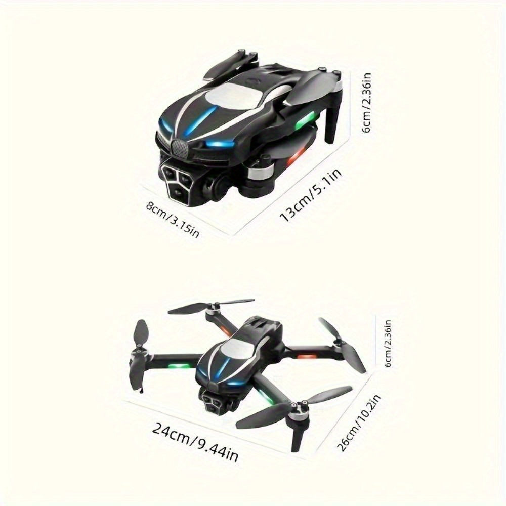 M2 Brushless Motor RC Quadcopter Drone with 3 Camera Options, Intelligent Obstacle Avoidance, LED 3 Modes, Auto Hover & GPS – Includes Carrying Case & Remote Control, Christmas Thanksgiving Gift for Adults, Drone with Camer