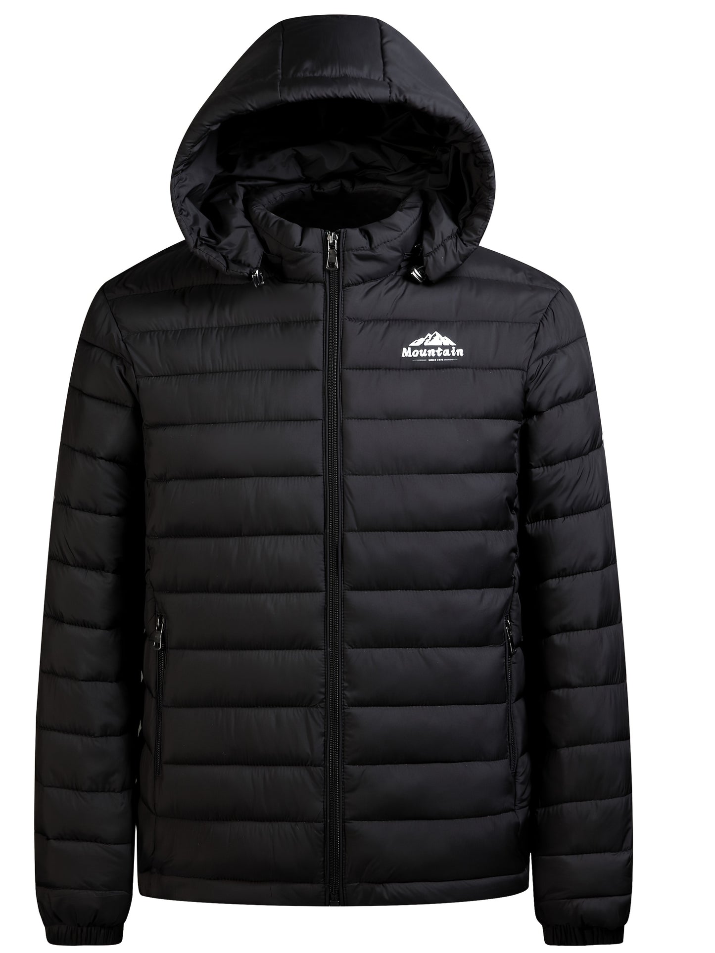 Men's winter Windproof warm Jacket hooded and detachable casual jacket, Men's Fashionable Quilted, Machine Washable - Heavy-Duty Cold Weather Coat, Men's Winter Outdoor Activities Slightly High Quality Jacket High Quality Bus