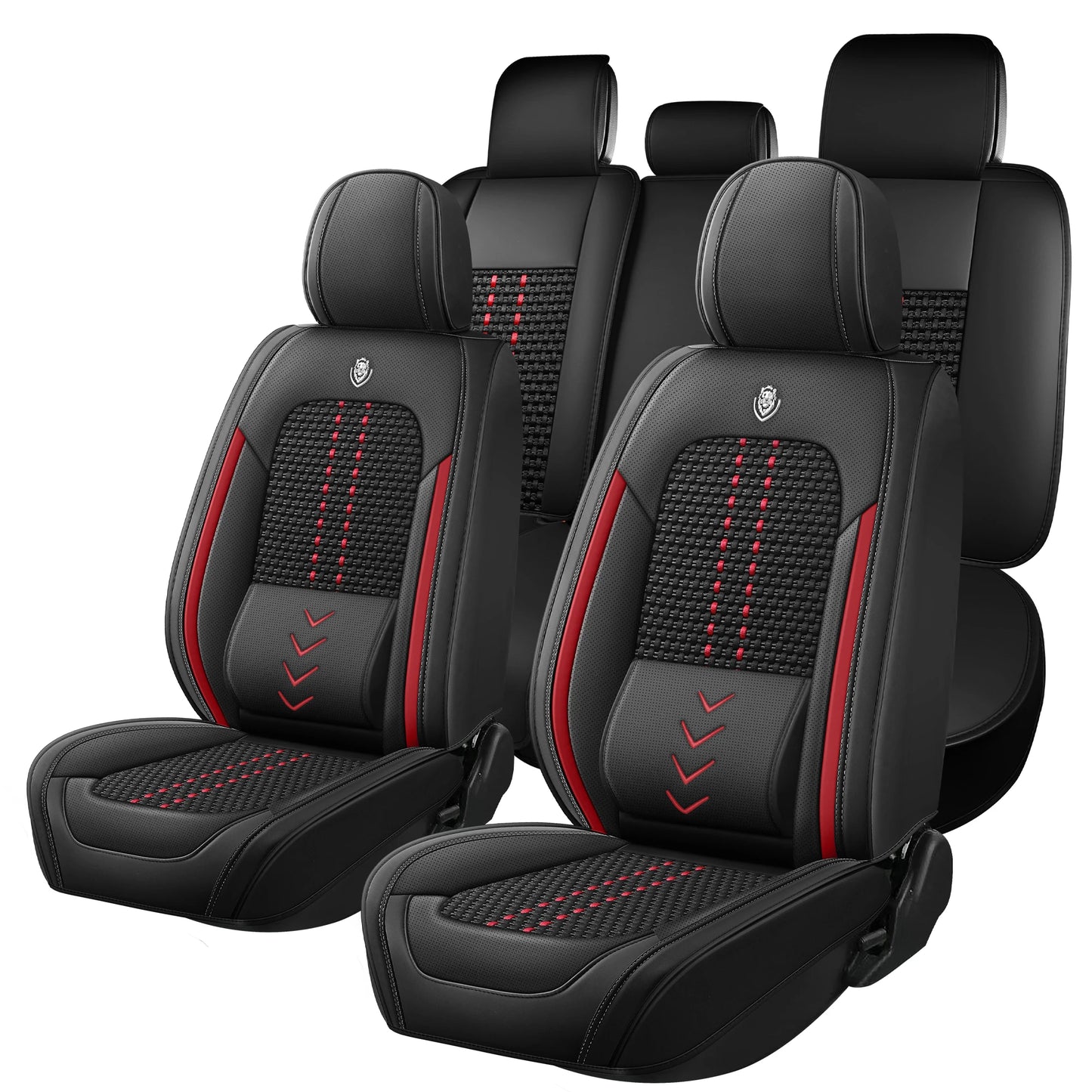 [New Arrival] Breathable Ice Silk Car Seat Covers. Upgraded Lumbar Support. Suitable for 99% of 5-seater sedans.