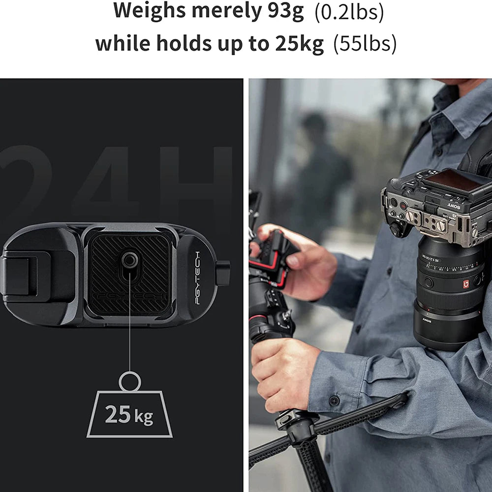 PGYTECH Beetle Clip with Plate Quick Release System DSLR