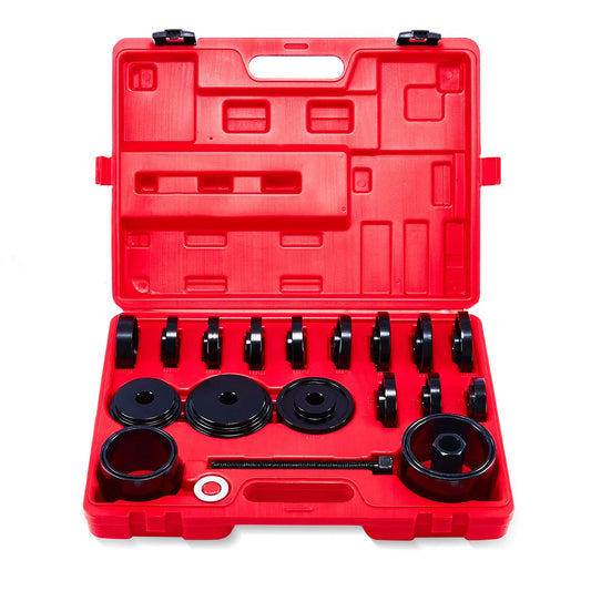 OMT FWD Front Wheel Drive Bearing Press Removal Adapter Puller Pulley Tool Kit 23Pcs  Adapter Puller Pulley Tool Kit W Case