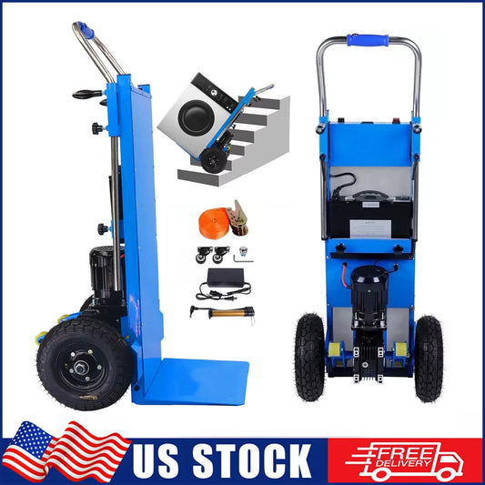 Heavy Duty Electric Stair Climbing Hand Truck Dolly Cart 880 Lb Capacity for Easy Transport of Heavy Objects up And down Stairs
