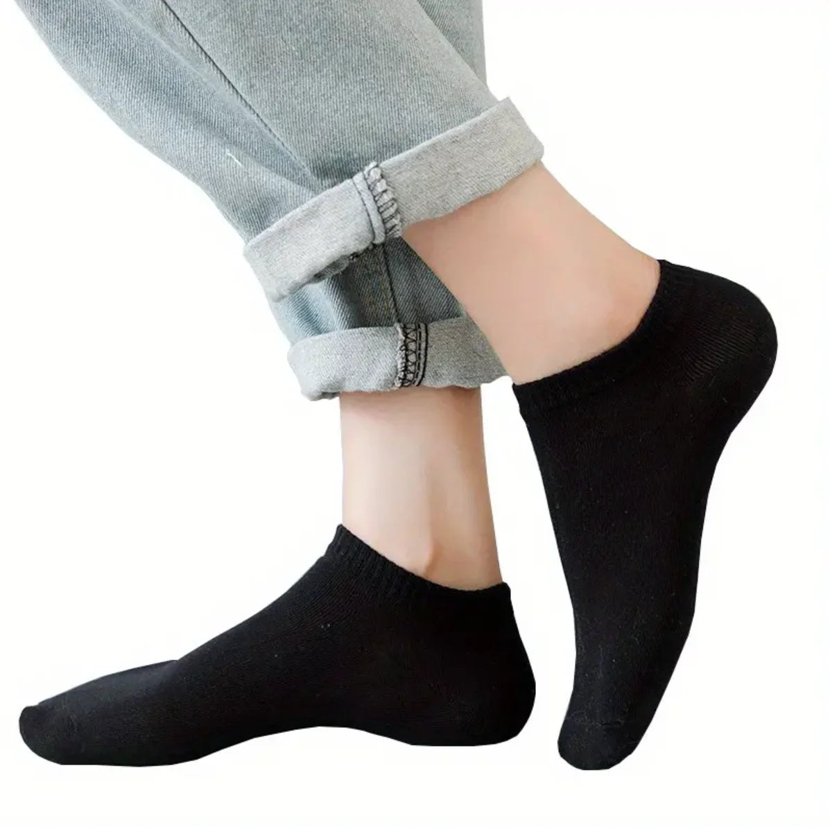 10 Pairs Men's Short Socks, Comfy Casual Socks Fashion Sports Socks For Outdoor Fitness Basketball Running