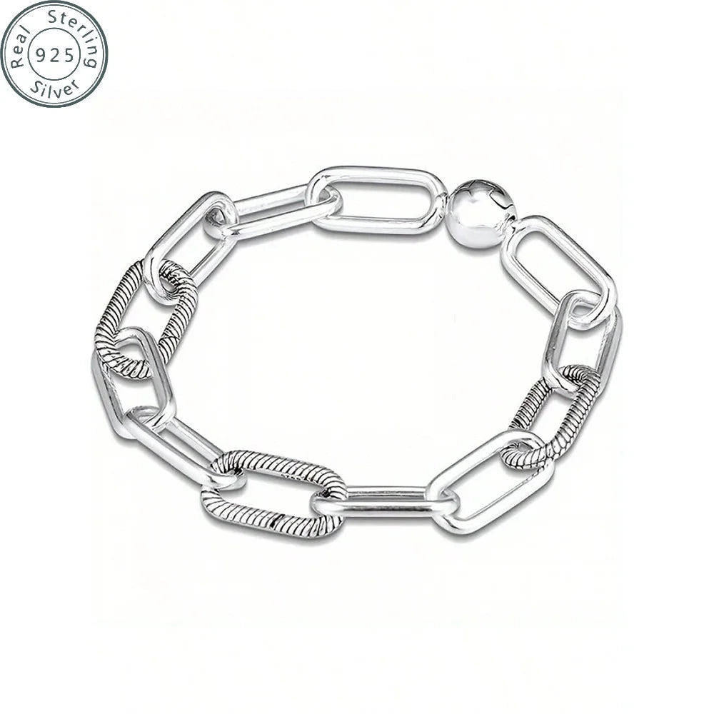 925 sterling silver Bracelet Female Jewelry for Women Fits Me Charms Beads Jewelry 19cm