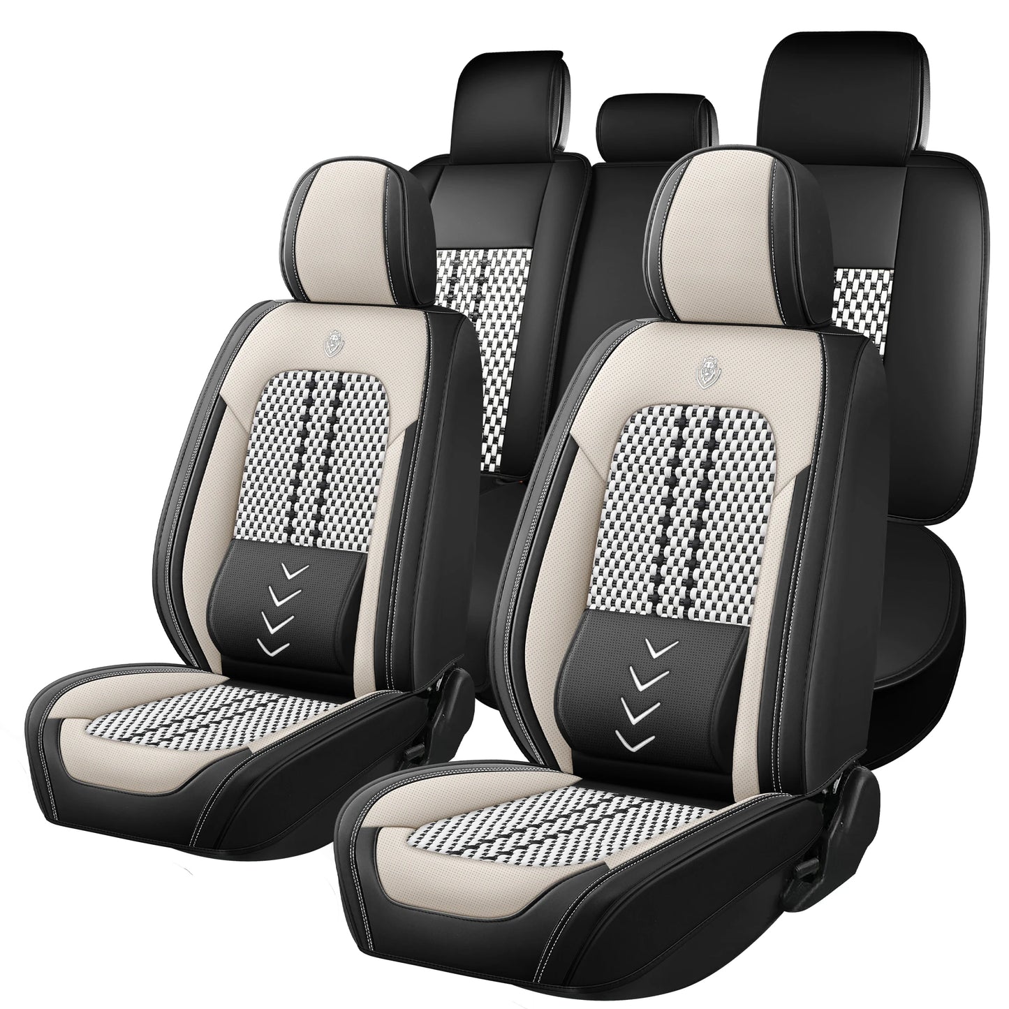 [New Arrival] Breathable Ice Silk Car Seat Covers. Upgraded Lumbar Support. Suitable for 99% of 5-seater sedans.
