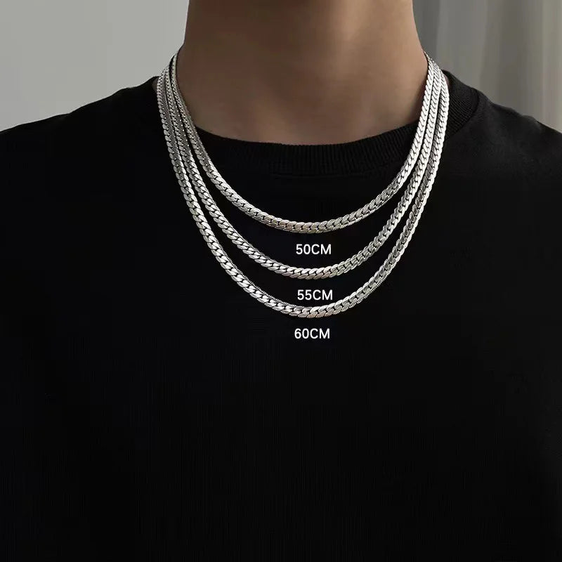 6mmDiamond Cut Miami Cuban Link Chain for Men Women 925 Sterling Silver Curb Chain Necklace，Cool Hip Hop Jewelry