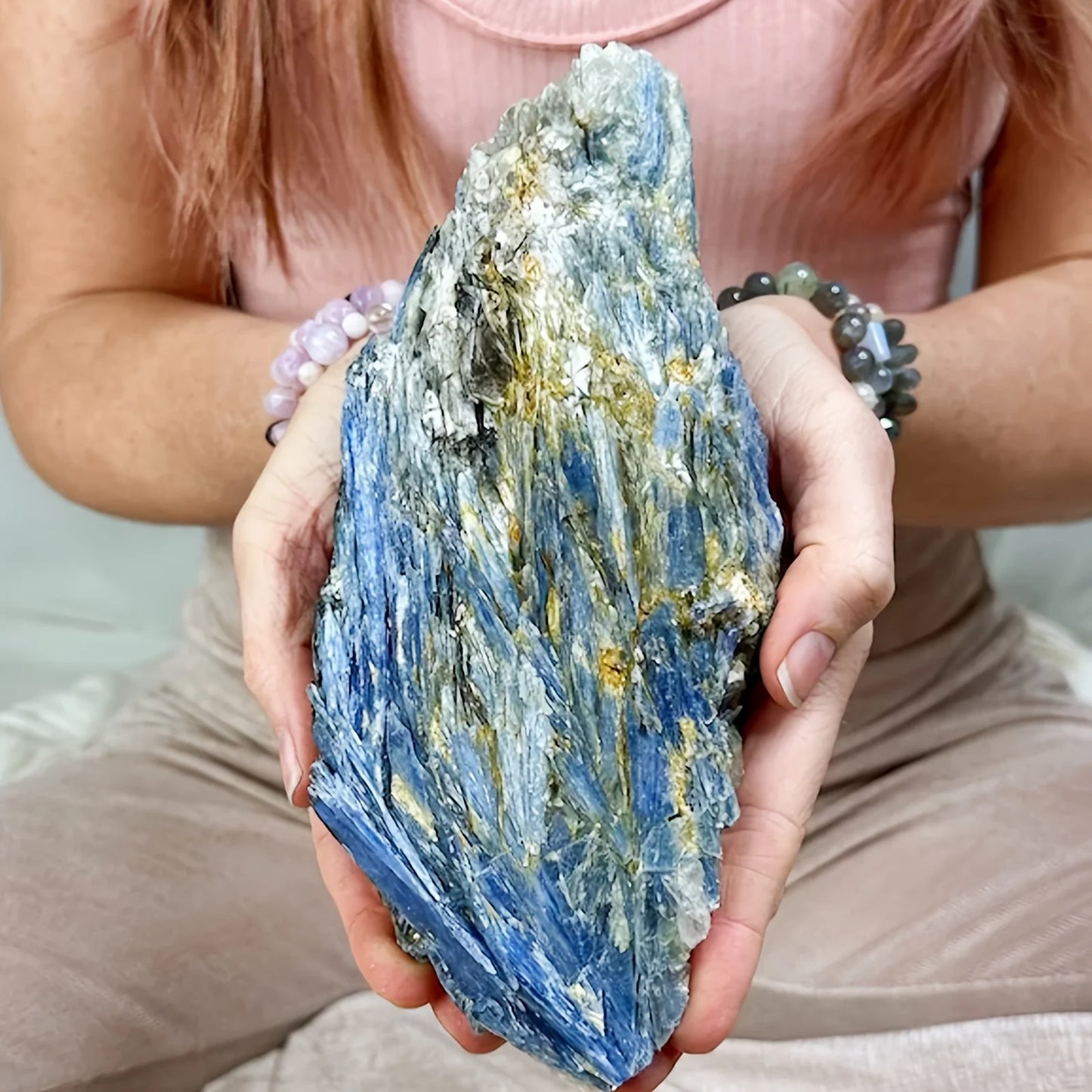 1pc Radiant Blue Crystal Raw Specimen, Elegant blue Crystal ,Garden decoration and romantic gifts, family theme