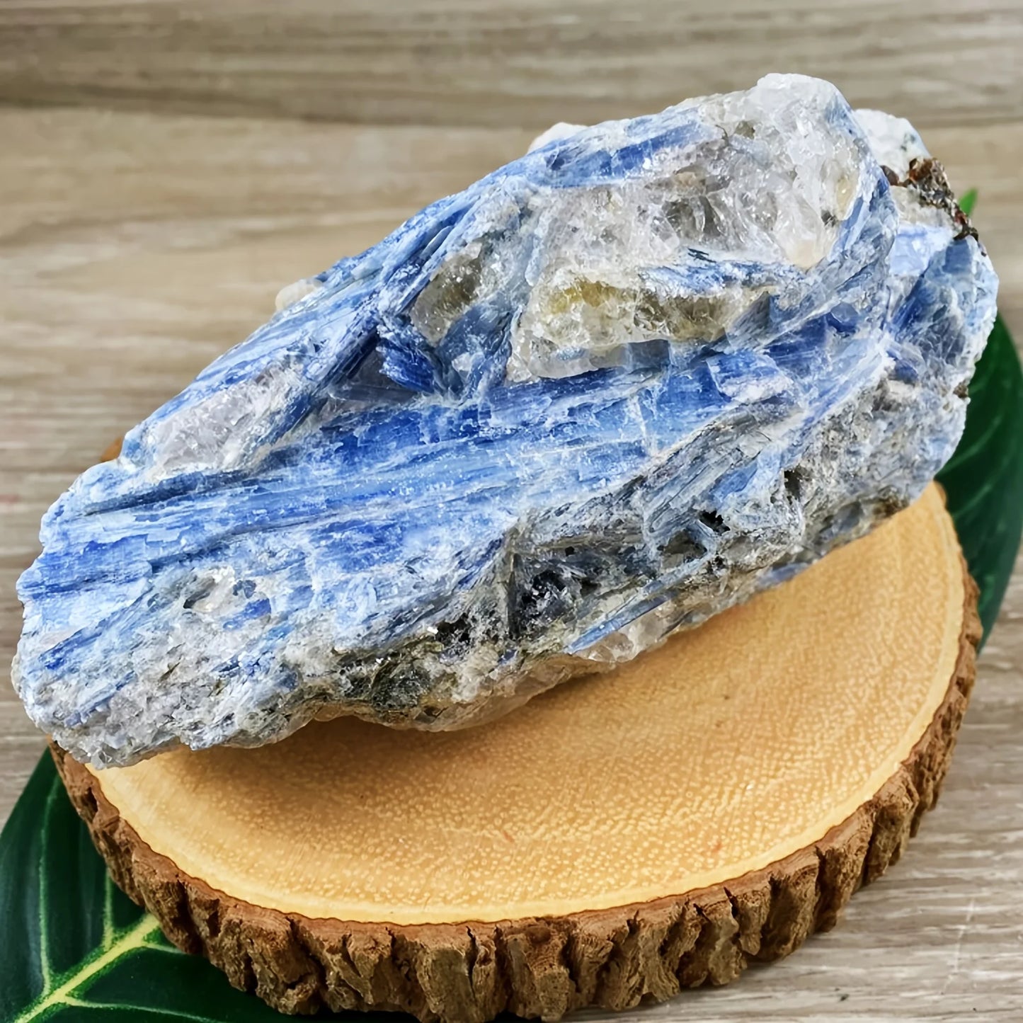 1pc Radiant Blue Crystal Raw Specimen, Elegant blue Crystal ,Garden decoration and romantic gifts, family theme
