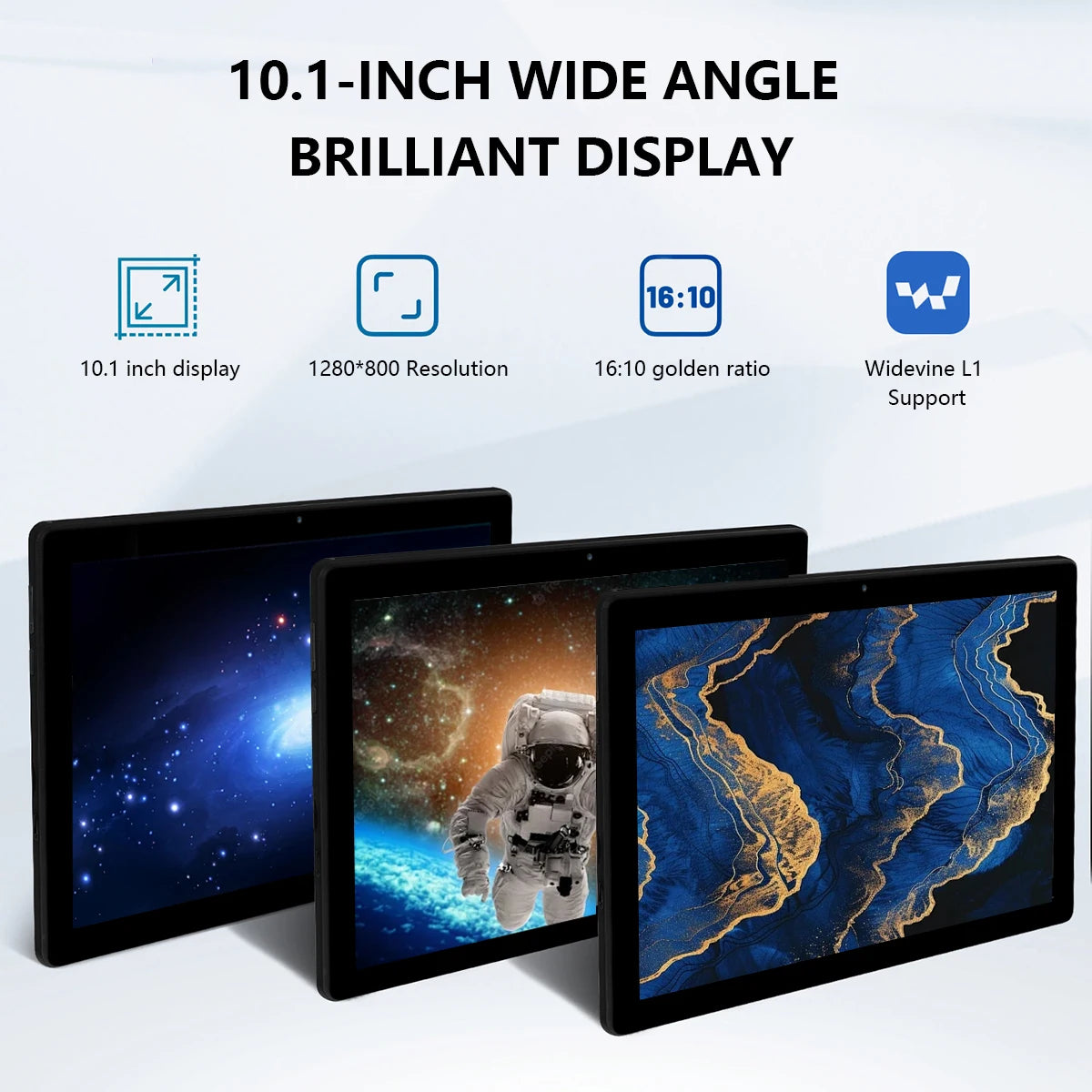 A10L 10 Inch Tablet Android 14 12GB RAM 64GB ROM 1TB Expand WiFi6 Face Unlock HD IPS Screen Keyboard Mouse Stylus With Pick Bag