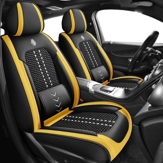 [New Arrival] Breathable Ice Silk Car Seat Covers. Upgraded Lumbar Support. Suitable for 99% of 5-seater sedans.