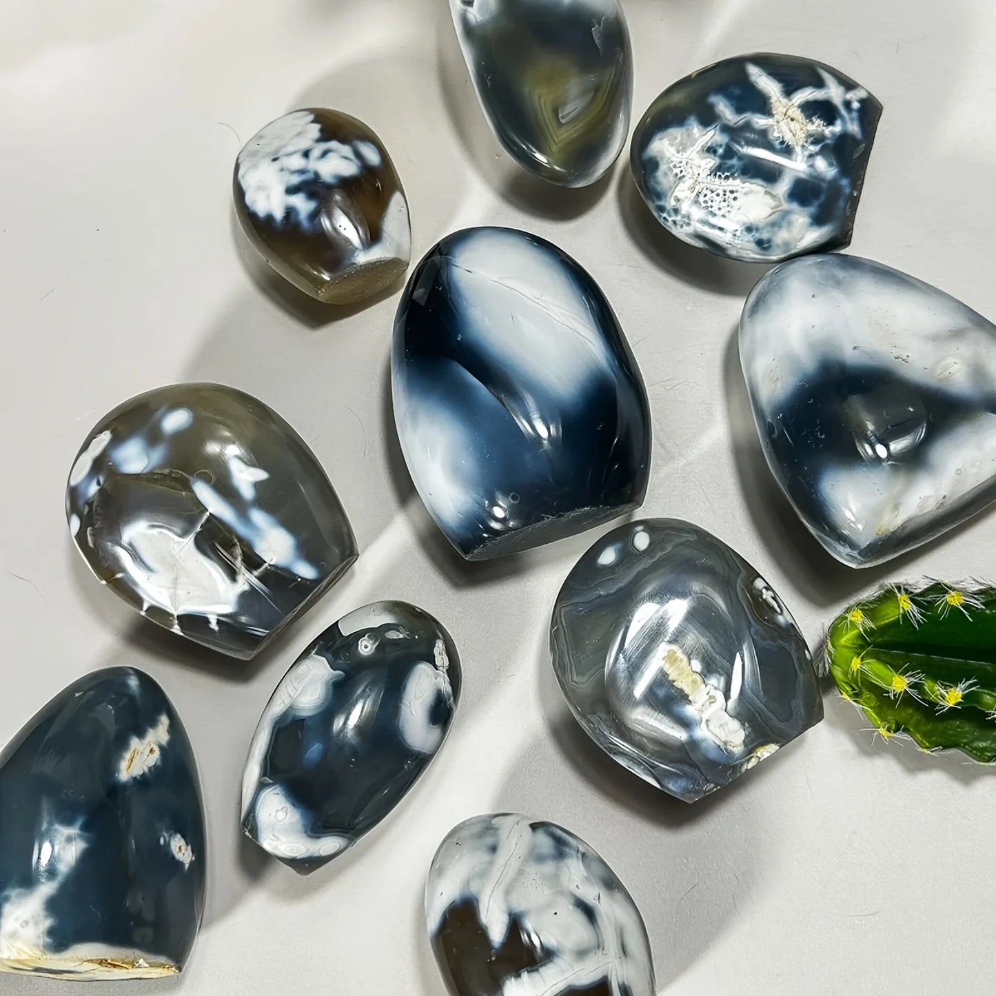 1PC Elegant Orca Agate Freefrom, Home Decor Ornament, Holiday Party Decorations, Collection Crystal Crafts, Holiday Gift