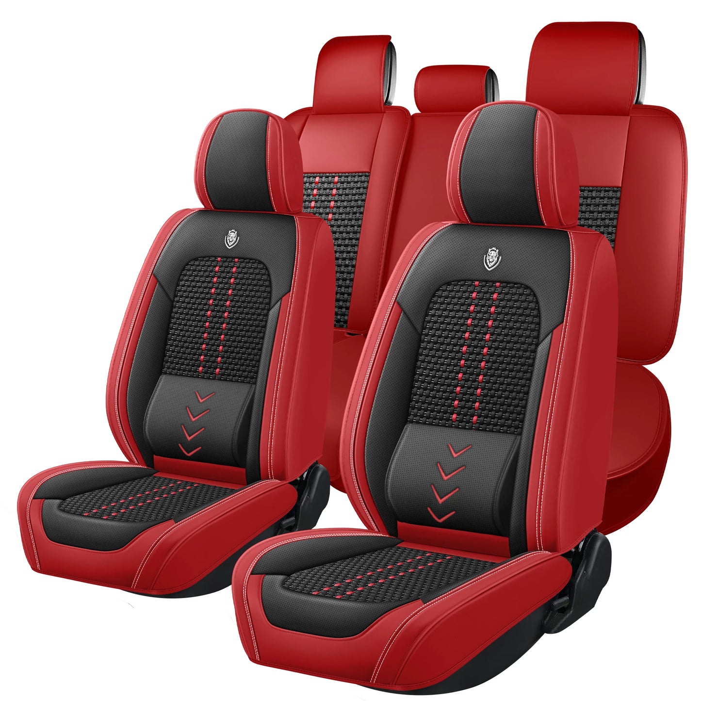 [New Arrival] Breathable Ice Silk Car Seat Covers. Upgraded Lumbar Support. Suitable for 99% of 5-seater sedans.