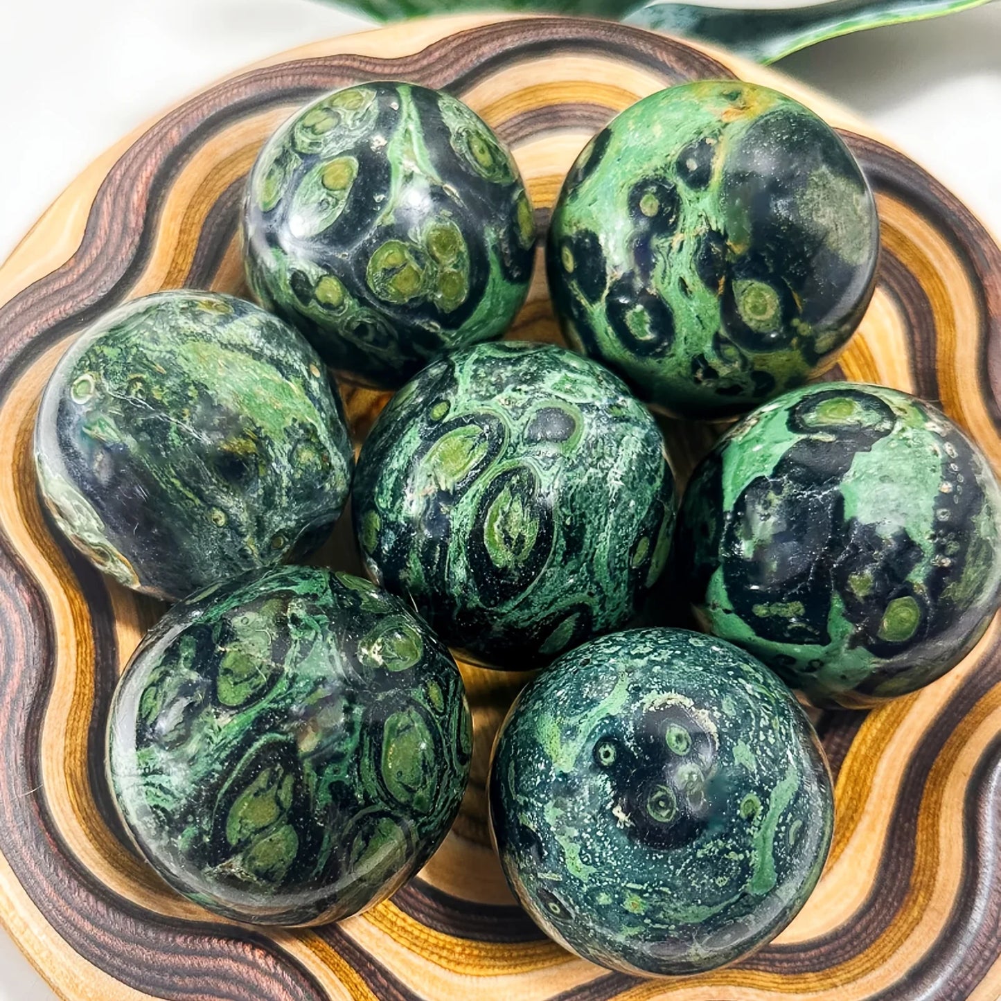 1pc Large Elegant Kambaba Jasper Sphere, Polished Stone Ball For Home Decor And Gift, Reiki Healing Gift