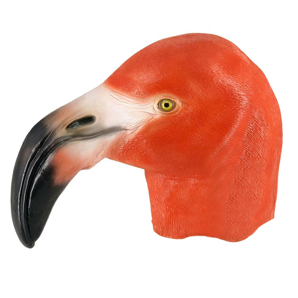 Latex Full Head Animal Bird Dove Dodo Parrot Pigeon Crow Masquerade Props Mask