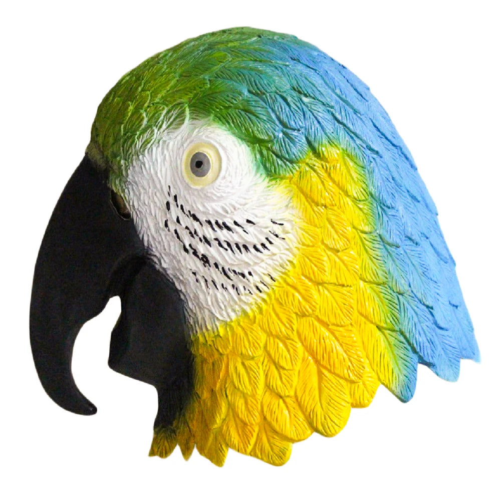 Latex Full Head Animal Bird Dove Dodo Parrot Pigeon Crow Masquerade Props Mask