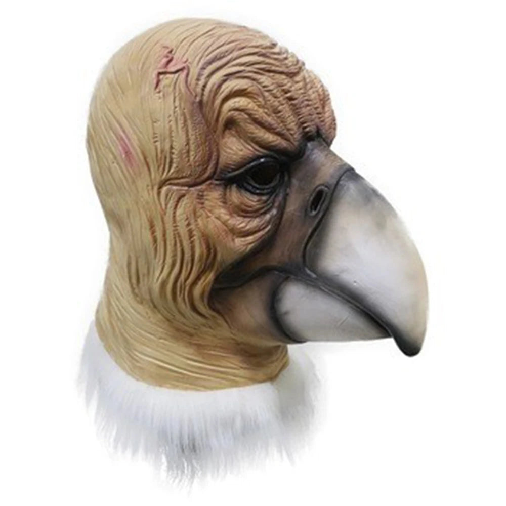 Latex Full Head Animal Bird Dove Dodo Parrot Pigeon Crow Masquerade Props Mask