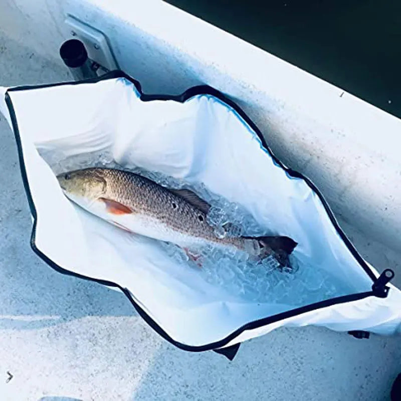 Insulated Fish Cooler Bag for Kayak Drain Plug Leakproof