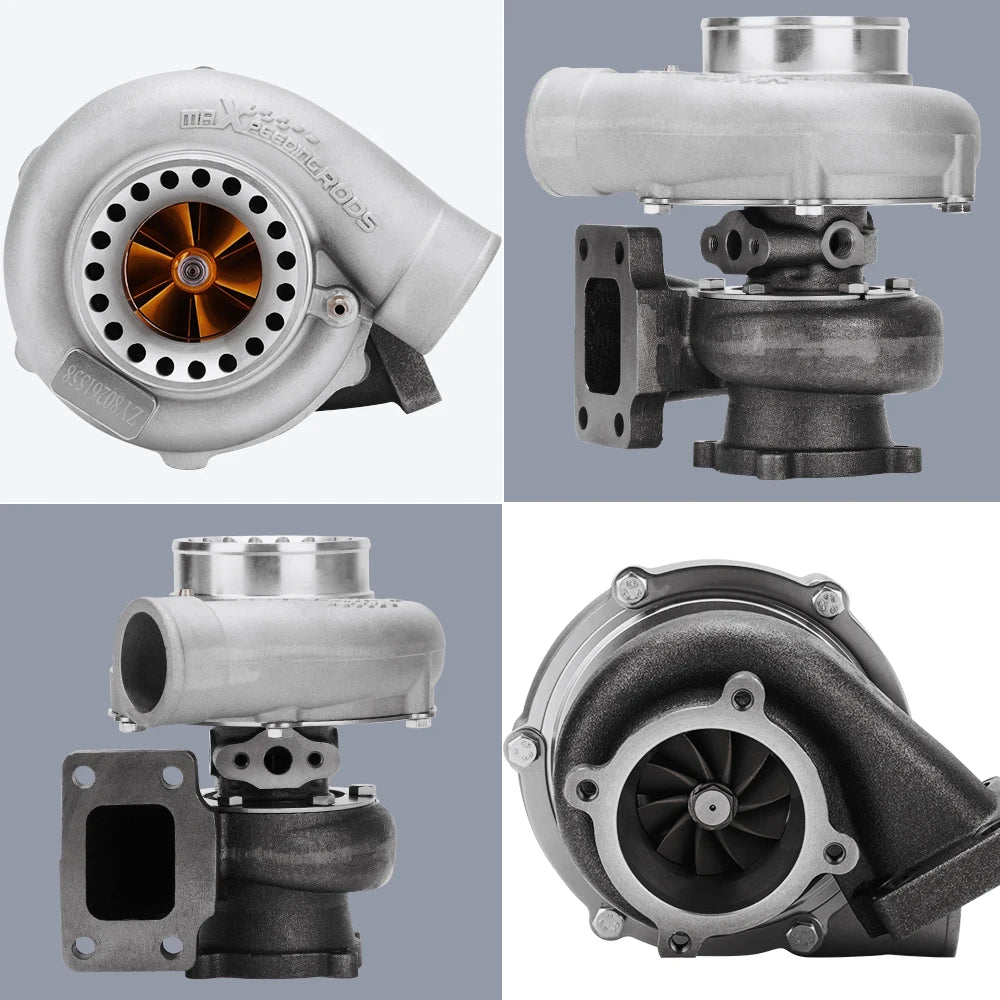 Billet GT35 GT3582 Turbo A/R .63 Com .70 T3 Wate Universal Turbocharger 4/6 Cyl