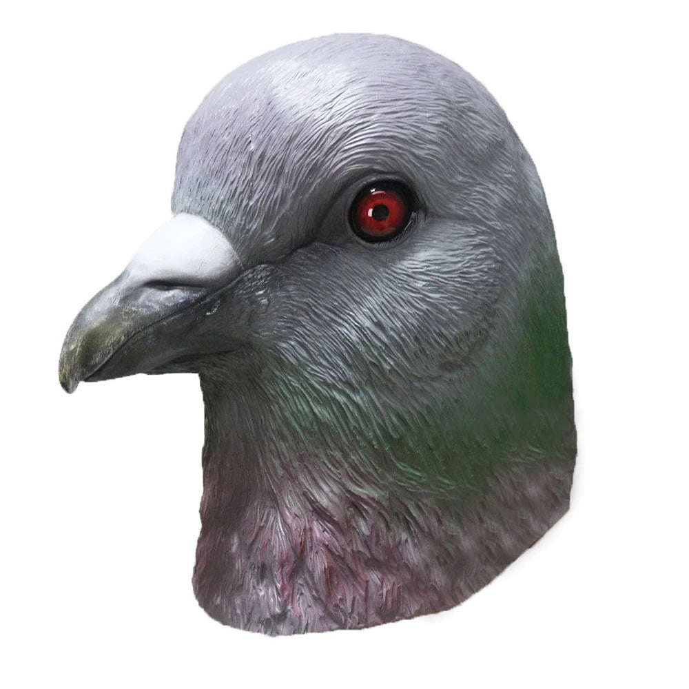 Latex Full Head Animal Bird Dove Dodo Parrot Pigeon Crow Masquerade Props Mask