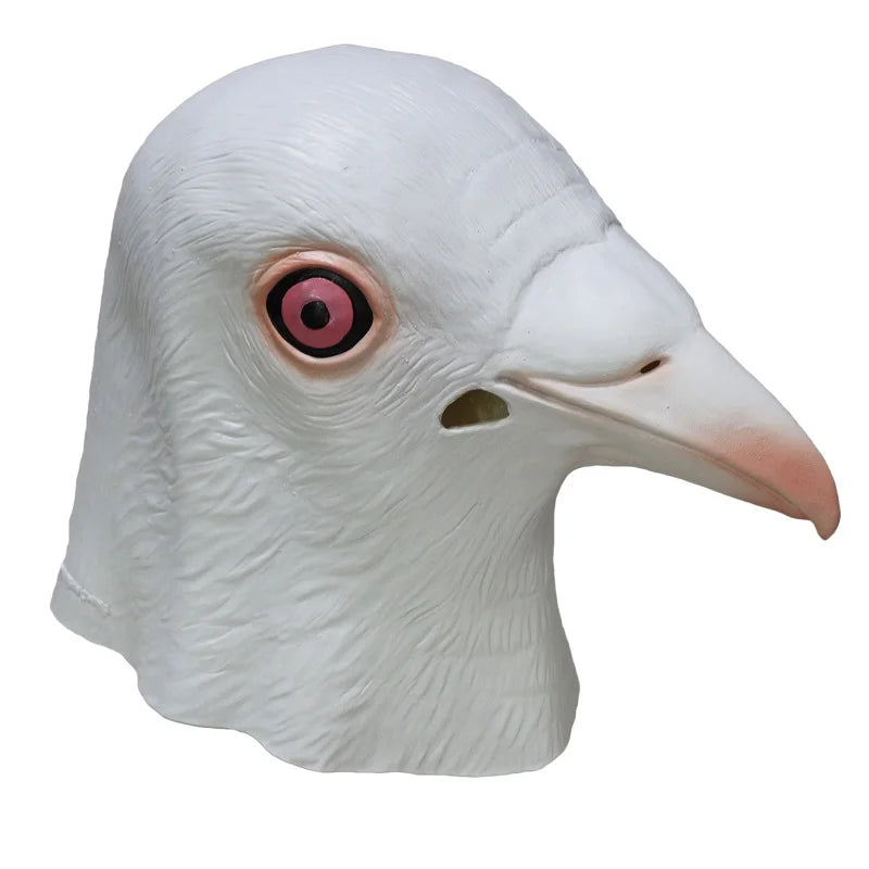 Latex Full Head Animal Bird Dove Dodo Parrot Pigeon Crow Masquerade Props Mask
