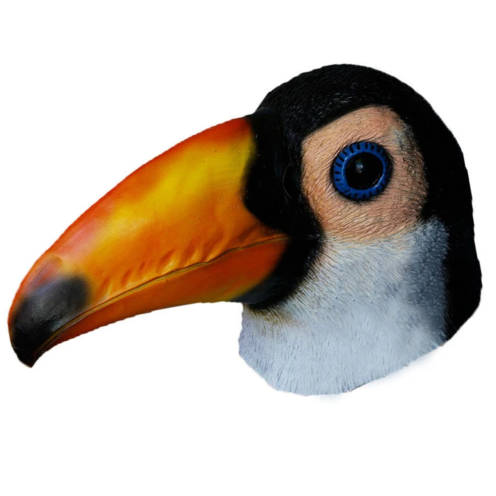 Latex Full Head Animal Bird Dove Dodo Parrot Pigeon Crow Masquerade Props Mask