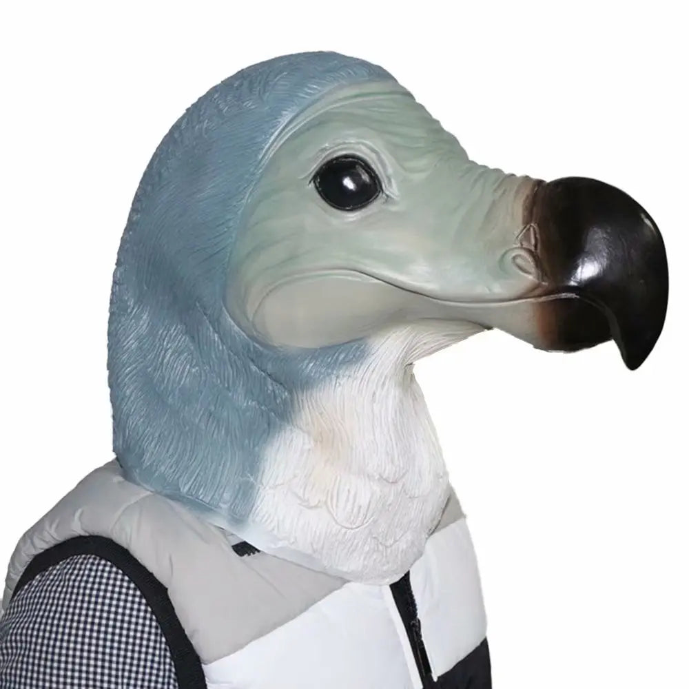 Latex Full Head Animal Bird Dove Dodo Parrot Pigeon Crow Masquerade Props Mask