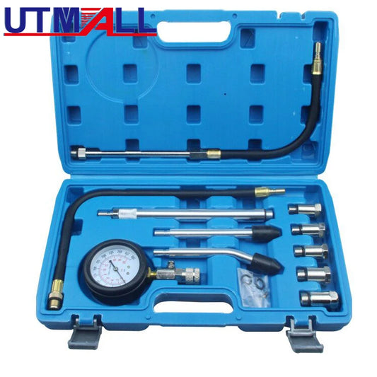 New Rapid Connected Petrol Gas Engine Cylinder Compressor Gauge Meter Test Pressure Compression Tester Leakage Diagnostic