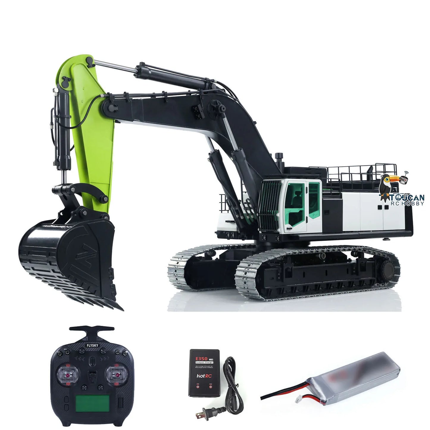 US Stock Metal RC Hydraulic Excavators 1/12 RTR ZE960G Heavy Double Pump Radio Control Digger Machine Vehicle Toys for Boys