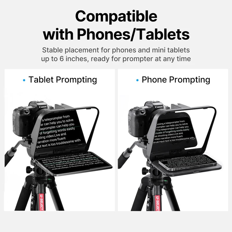 Ulanzi RT02 Portable Mini Teleprompter for Tablet and Phone