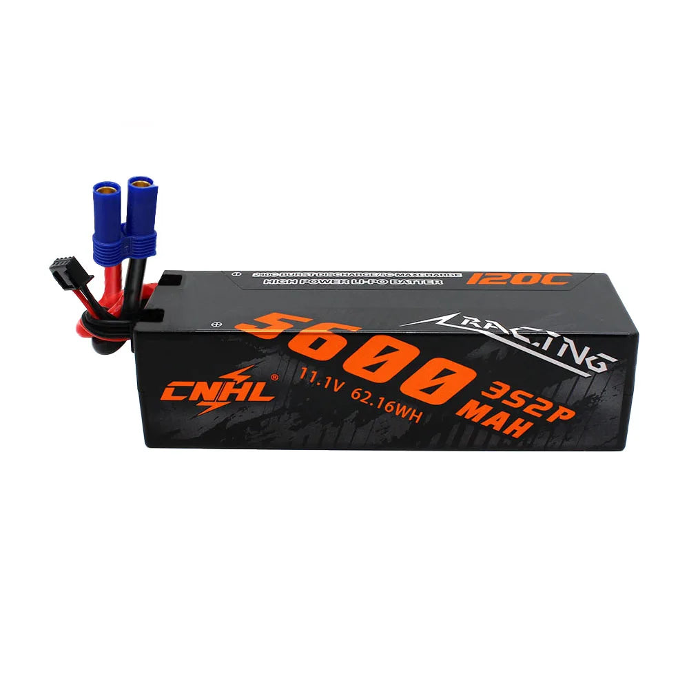 CNHL 3S 4S Lipo Battery 5600mAh 6600mAh 8000mAh 11.1V 14.8V 120C Hard Case With T EC5 Plug For RC Car Boat Truck Vehicle Truggy