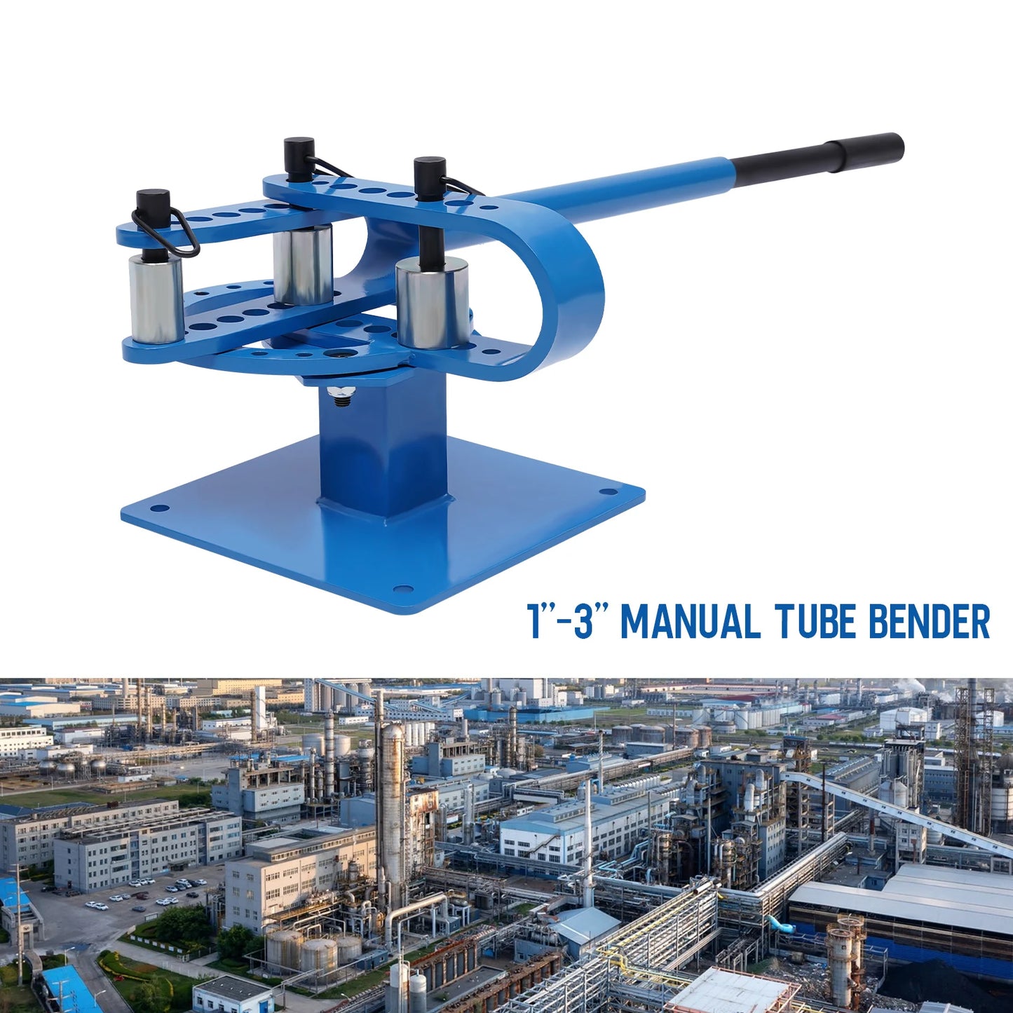25-75mm Pipe Bender Bending Machine Bending Mild Steel Pipes With 7 Round Dies