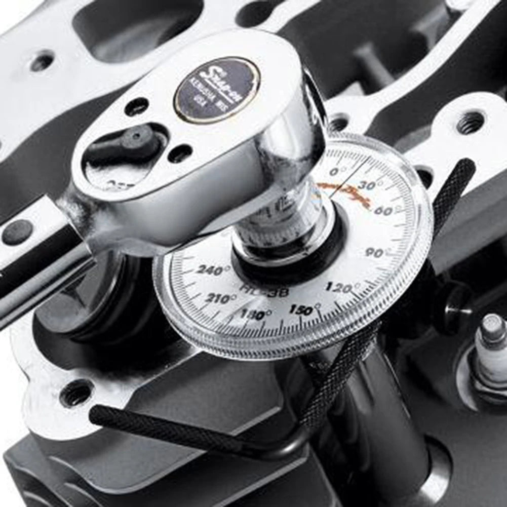 Adjustable 1/2 Inch Drive Torque Angle Gauge Auto Garage Repair Hand Tool Set