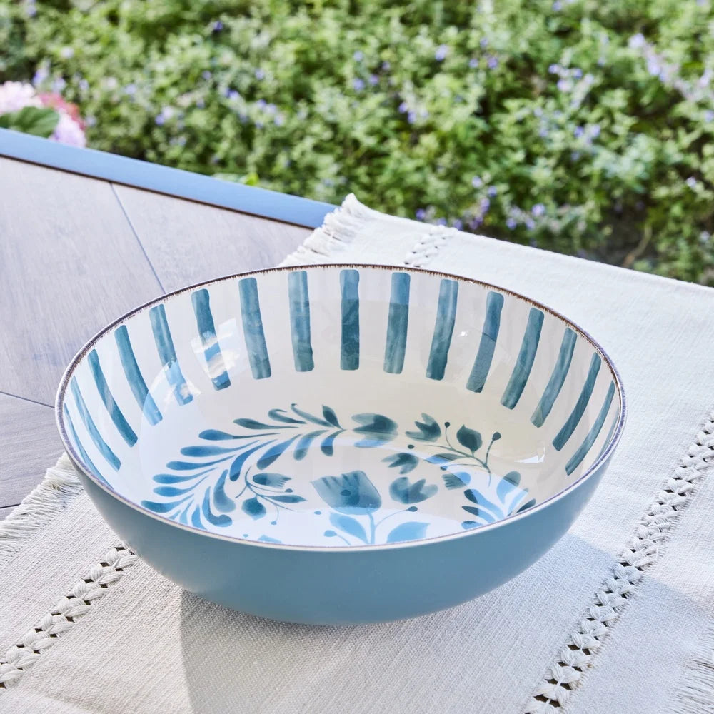 Durable Bamboo Melamine Bowl Stylish Serving Dish Functional Elegant Kitchenware Dishwasher Safe Perfect Entertaining Indoor