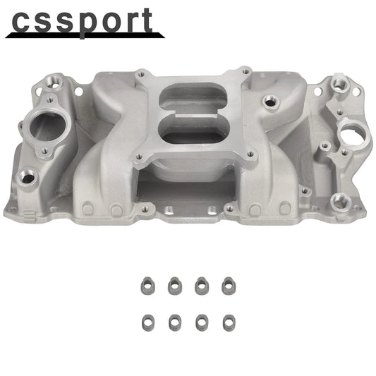Aluminum Air Gap Intake Manifold for SBC Small Block Chevy 350 400 1955-1995