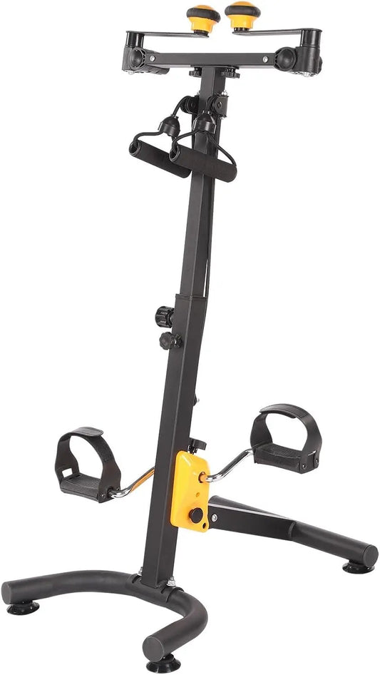 Pedal Exercise Bike for Seniors, Hand Arm Leg & Knee Peddler Adjustable Fitness Equipment, Folding Recovery Physical Therapy Hom
