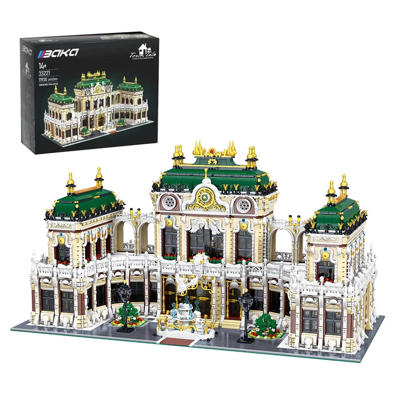 11930PCS Luxury Palace Building Blocks Street View Model MOC Small Particle Assembly Brick Toys Ideal Holiday Birthday Gifts