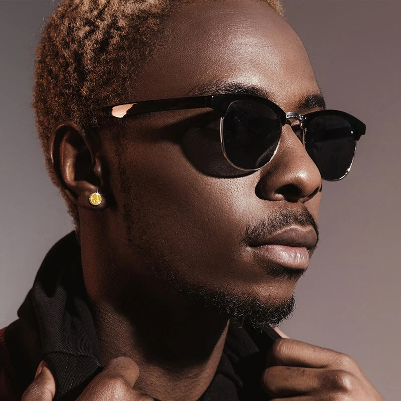 10mm Moissanite Round Stud Earrings 925 Silver D Color VVS